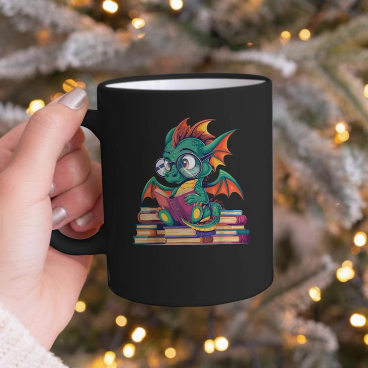 Cute Dragon Reading a Book Bookworm For Men Women Kid Graphic Print Coffee Mug Cute Dragon Reading a Book Bookworm For Men Women Kid Graphic Print Coffee Mug