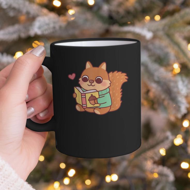 Cute Squirrel Reading A Book Lovers Anime Kawaii Women Kids Graphic Print Coffee Mug Cute Squirrel Reading A Book Lovers Anime Kawaii Women Kids Graphic Print Coffee Mug