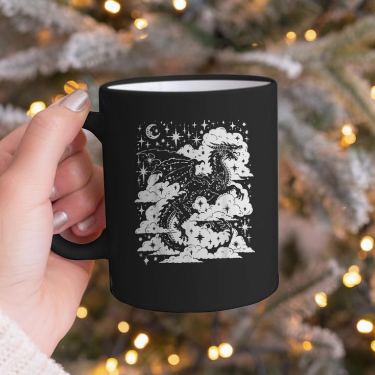 Dark Academia Fantasy Dragon Book Lover Bookish Goblincore Graphic Print Coffee Mug