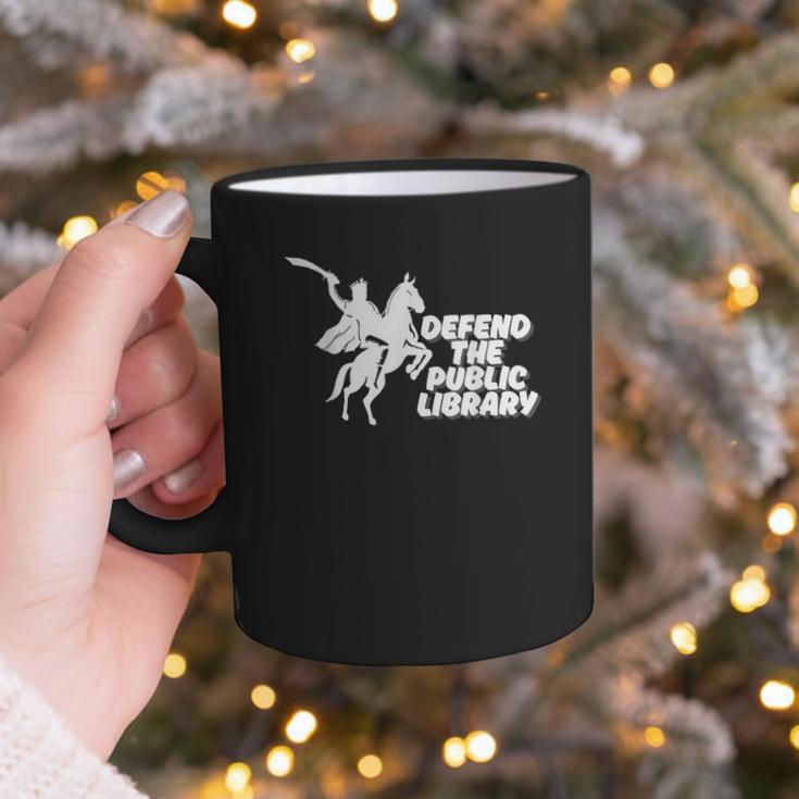 Defend Public Library Support Local Library Book Lover Graphic Print Coffee Mug
