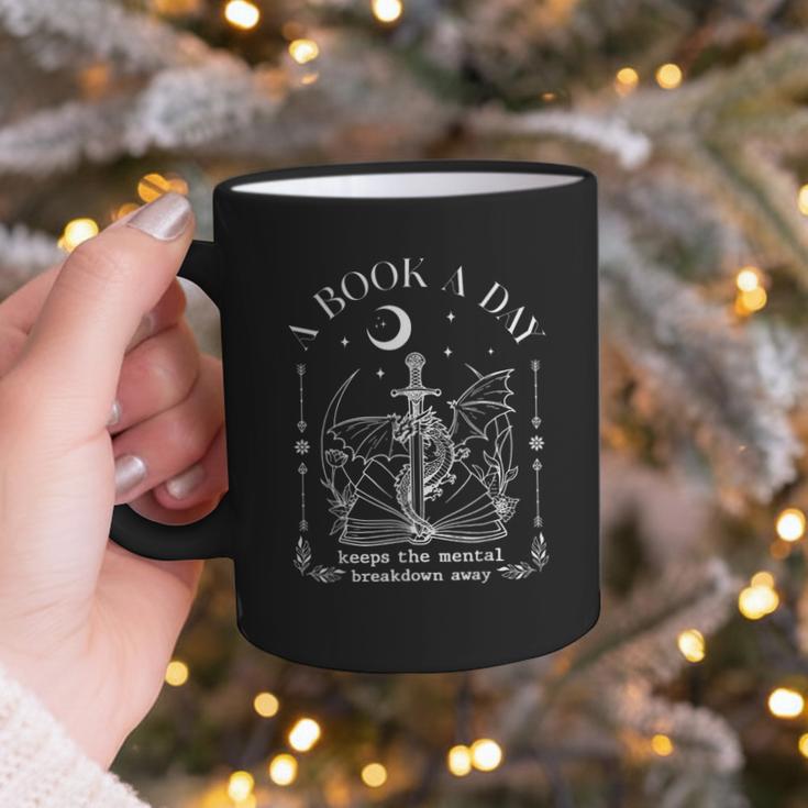 Dragon A Book A Day Keeps The Mental Breakdown Away Graphic Print Coffee Mug