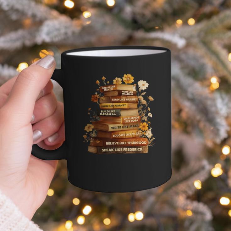 Dream Like Martin Floral Book History Month Women Men Graphic Print Coffee Mug