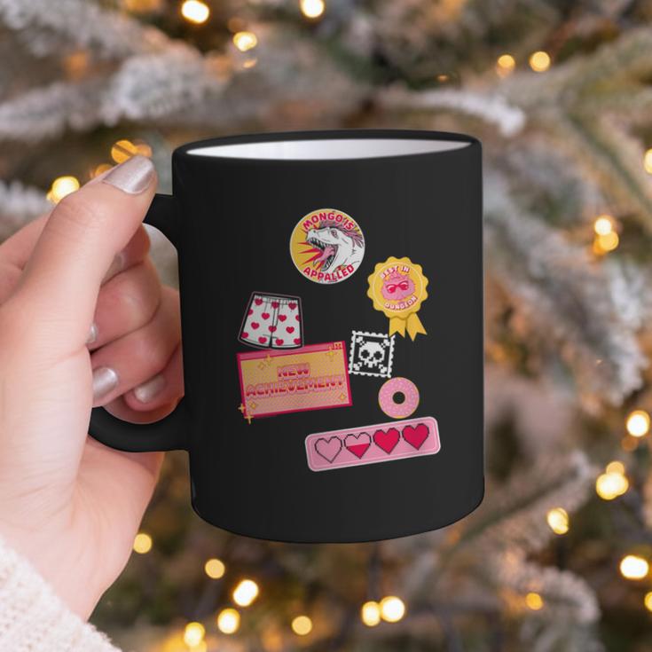 Dungeon Crawler Carl Colorful Sticker Collage LitRPG Book Graphic Print Coffee Mug