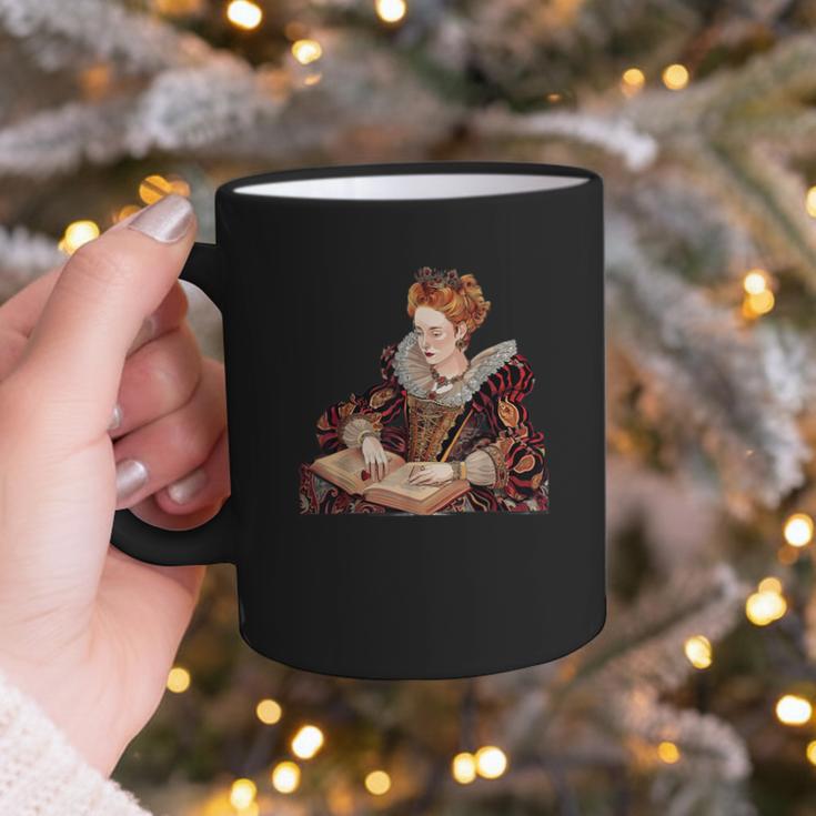 Elizabeth I Reading A Book Graphic Print Coffee Mug