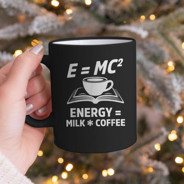 EMC2 Energy Milk x Coffee Science Book Math Lover Graphic Print Coffee Mug