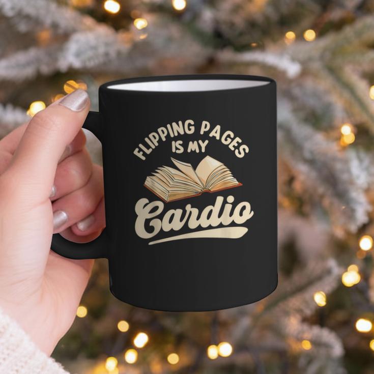 Flipping Pages Is My Cardio Book Lover Reading Bookworm Graphic Print Coffee Mug