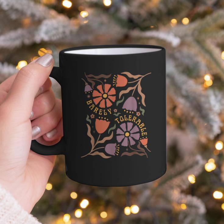 Floral Pride & Prejudice Barely Tolerable Book Lover Bookish Graphic Print Coffee Mug