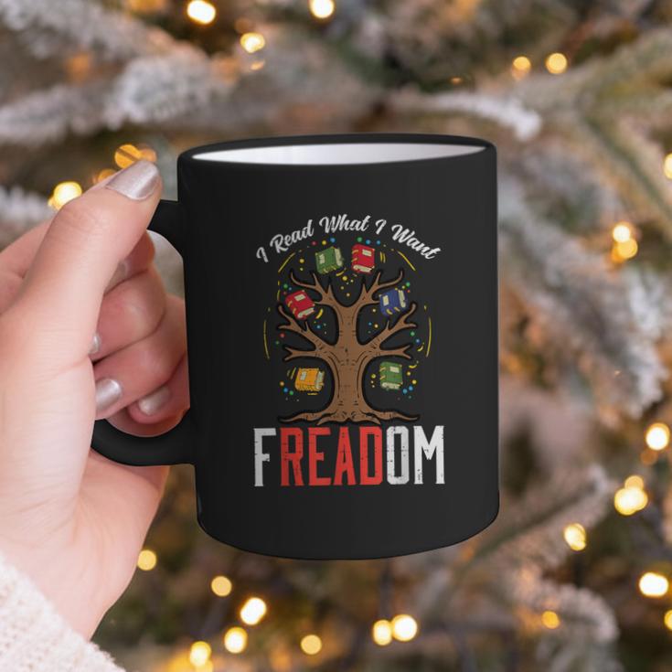 Freadom Tree Read Reading Librarian Book Across America Graphic Print Coffee Mug