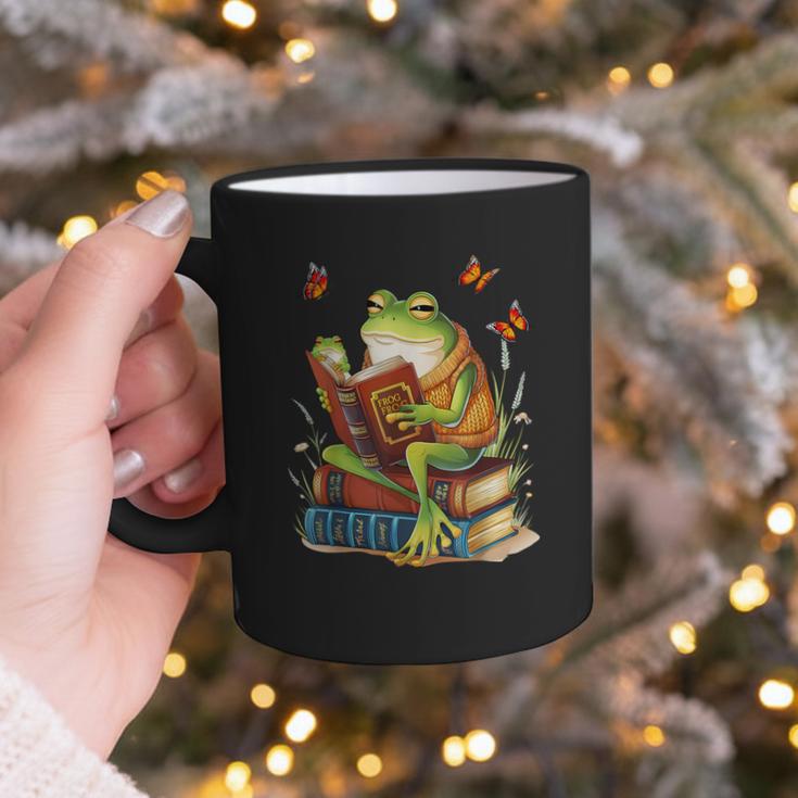 Frog & Toad Fishing Vintage Classic Book Frog Reading Book Graphic Print Coffee Mug