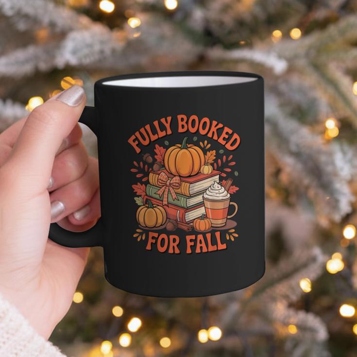 Fully Booked For Fall Books Pumpkin Autumn Thanksgiving Graphic Print Coffee Mug Fully Booked For Fall Books Pumpkin Autumn Thanksgiving Graphic Print Coffee Mug