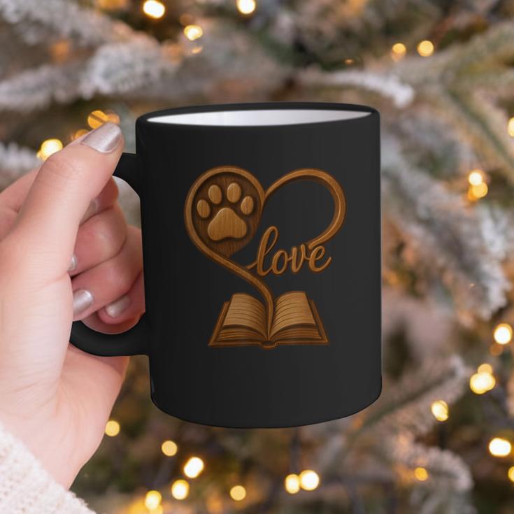 Girl Who Loves Dogs & Books Heart Dog Lover Reader Reeding Graphic Print Coffee Mug Girl Who Loves Dogs & Books Heart Dog Lover Reader Reeding Graphic Print Coffee Mug