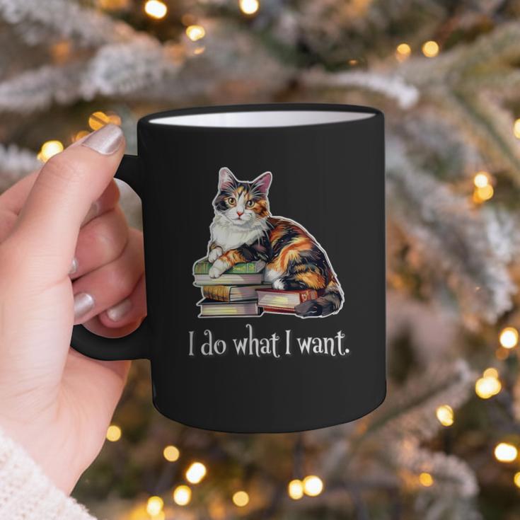 Girls Books I Do What I Want Calico Cat Lover Graphic Print Coffee Mug Girls Books I Do What I Want Calico Cat Lover Graphic Print Coffee Mug