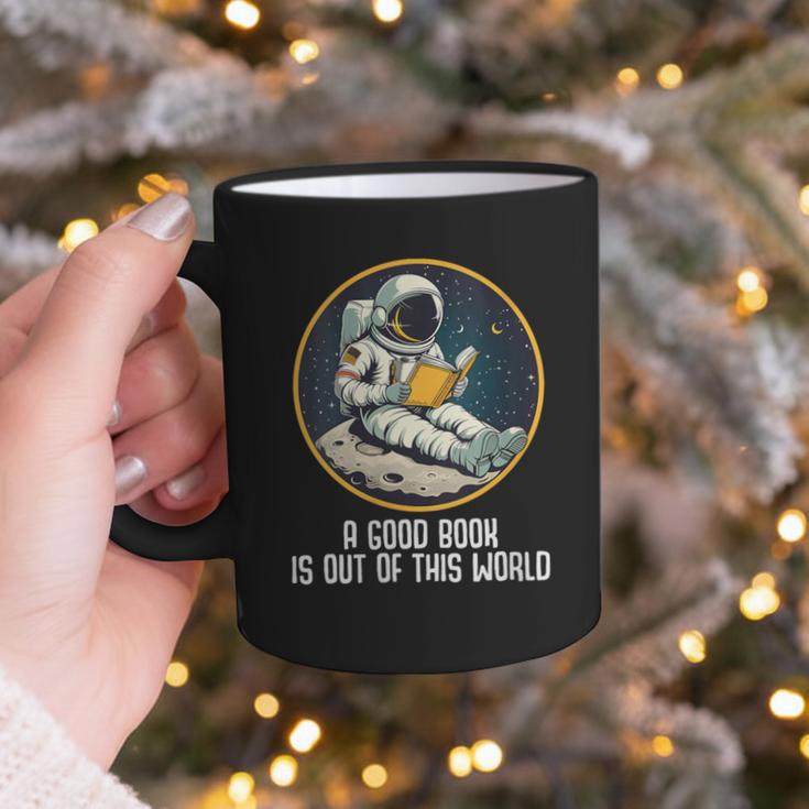 Good Book Is Out Of This World Space Reading Lover Graphic Print Coffee Mug