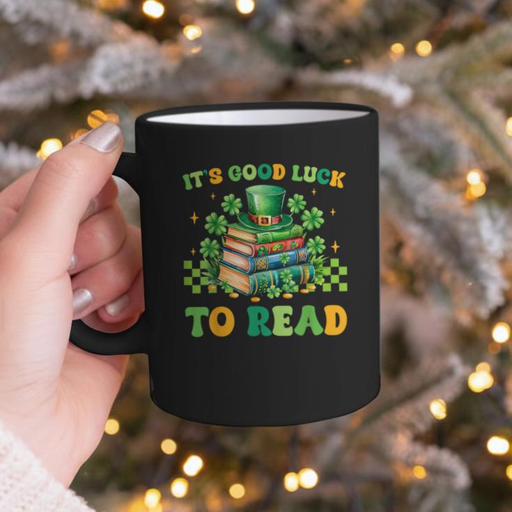 Goods Luck Read Librarian Book Patrick Days Shamrock Clover Graphic Print Coffee Mug Goods Luck Read Librarian Book Patrick Days Shamrock Clover Graphic Print Coffee Mug