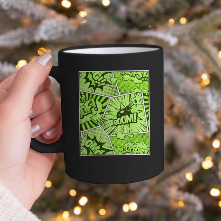 Green Comic Book Green Graphic Graphic Print Coffee Mug Green Comic Book Green Graphic Graphic Print Coffee Mug