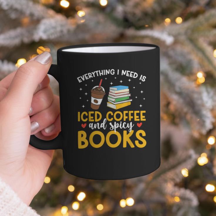 Iced Coffee And Spicy Books Iced Coffee Lover Cold Brew Graphic Print Coffee Mug Iced Coffee And Spicy Books Iced Coffee Lover Cold Brew Graphic Print Coffee Mug