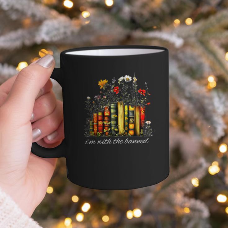 I'm With The Banned Banned Books Colorful Literary Fr Graphic Print Coffee Mug I'm With The Banned Banned Books Colorful Literary Fr Graphic Print Coffee Mug