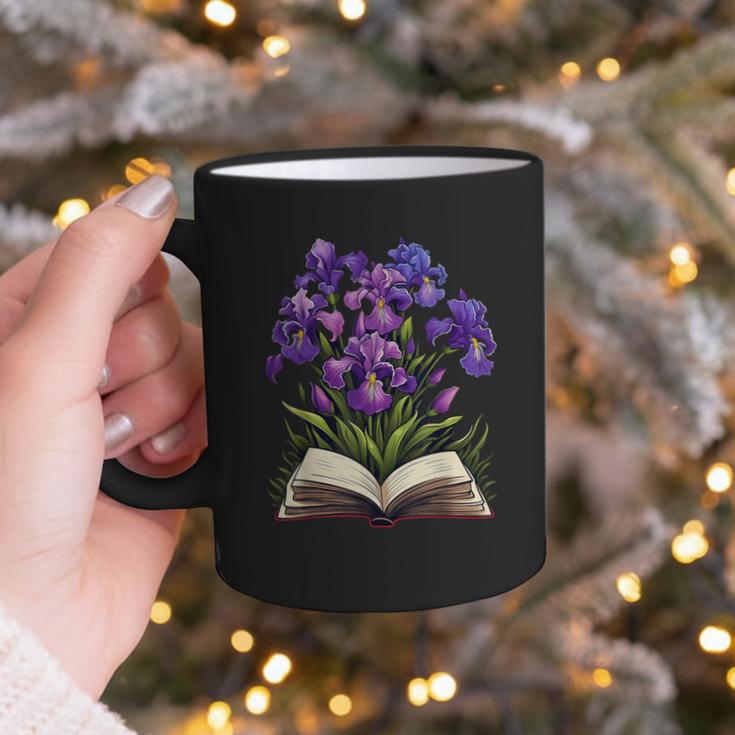 Irises Flowers Book Iris Floral Graphic Print Coffee Mug