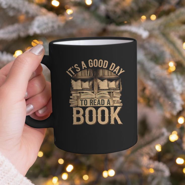 It’s a Good Day To Read a Book Lovers Library Reading Graphic Print Coffee Mug