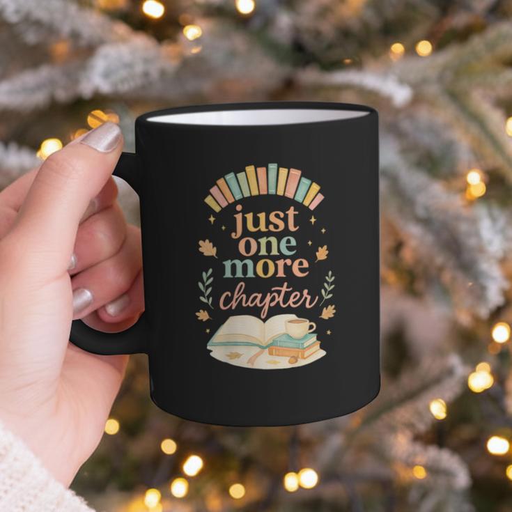 Just One More Chapter Cozy Book Lover Reading & Coffee Graphic Print Coffee Mug