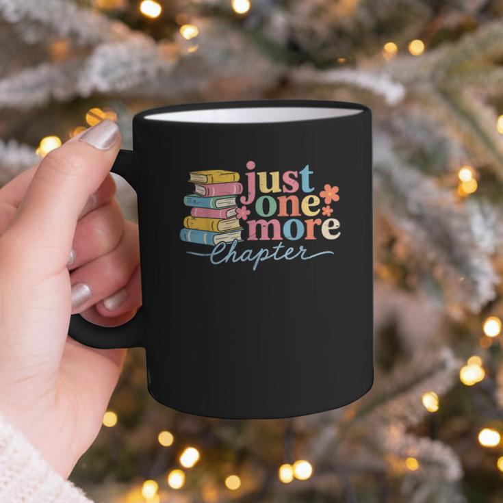 Just One More Chapter Floral Book Reading Teacher Bookworm Graphic Print Coffee Mug