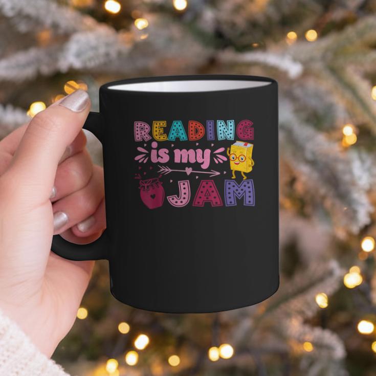 Kids Reading Book Lover Reading Is My Jam Graphic Print Coffee Mug