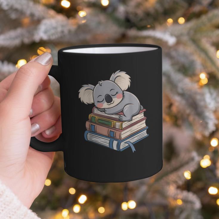 Koala Reading Book Pajama Sleep Graphic Print Coffee Mug