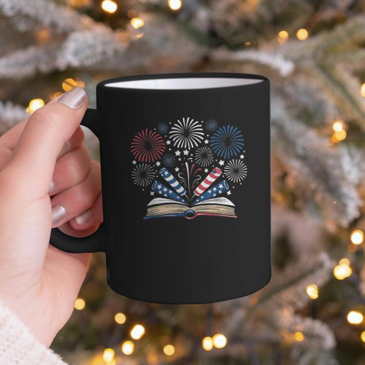 Librarian 4th July Book Lover Bookworm Patriotic Books Graphic Print Coffee Mug Librarian 4th July Book Lover Bookworm Patriotic Books Graphic Print Coffee Mug