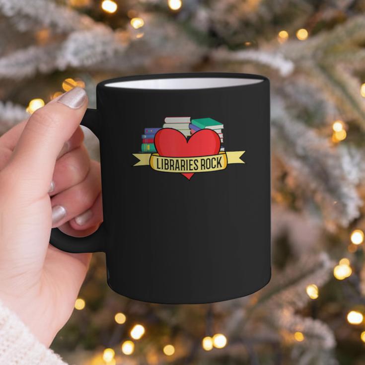 Librarian Library Assistant Libraries Rock Book Lover Graphic Print Coffee Mug