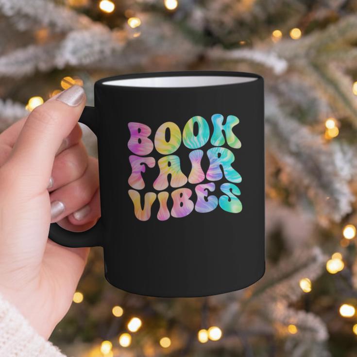 Library Book Fair Vibe Tie Dye School Reading Nostalgic Graphic Print Coffee Mug