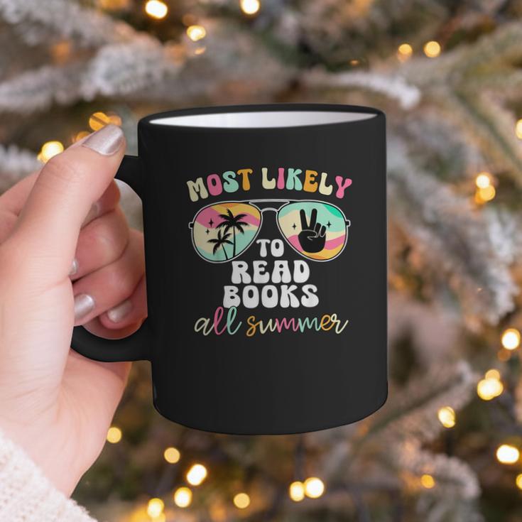 Most Likely To Read Books All Summer Teacher Student Graphic Print Coffee Mug