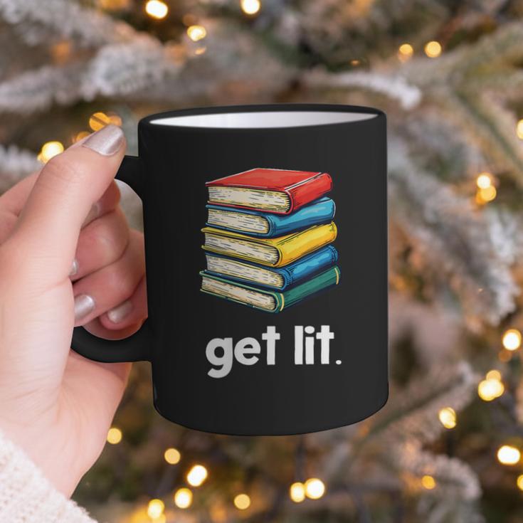 Get Lit With Books Graphic Print Coffee Mug