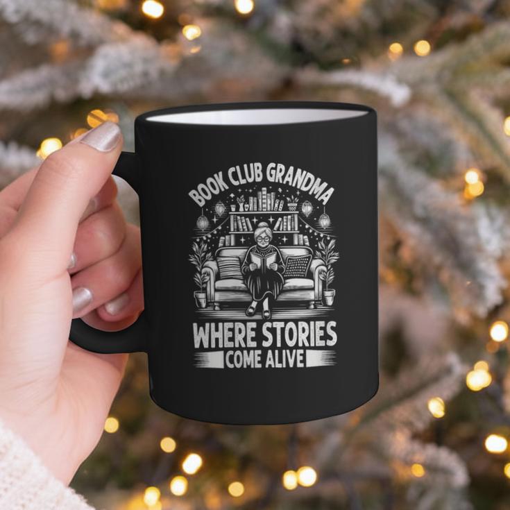 Literary Grandma Reading Club Book Lover Story Enthusiast Graphic Print Coffee Mug
