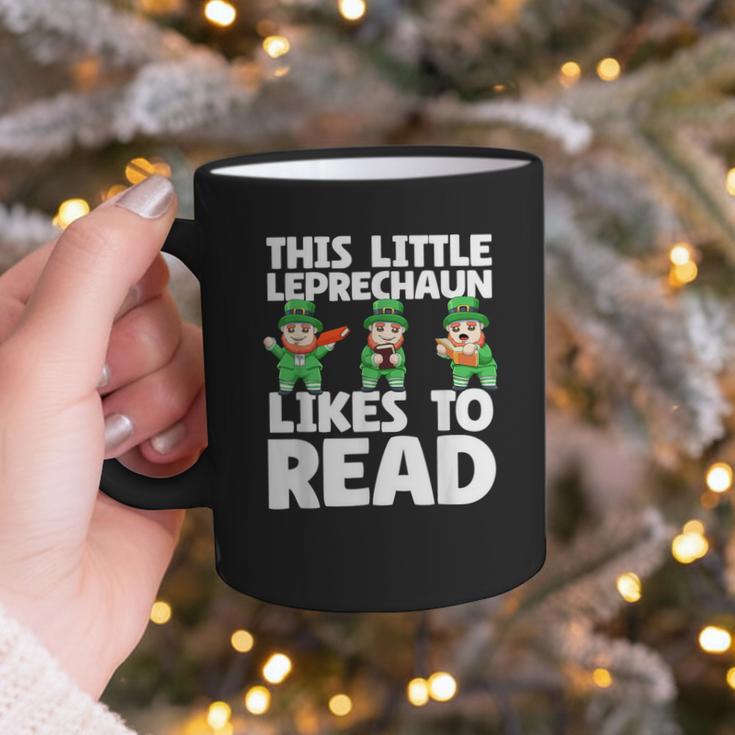 This Little Leprechaun Likes To Read St Patrick's Day Book Graphic Print Coffee Mug
