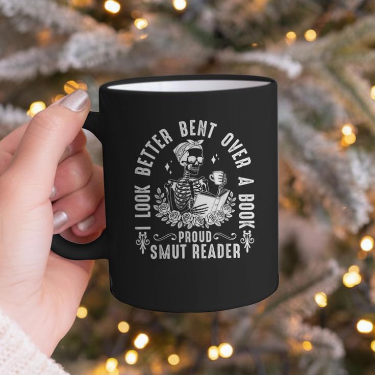 I Look Better Bent Over a Book Proud Smut Reader Skeleton Graphic Print Coffee Mug