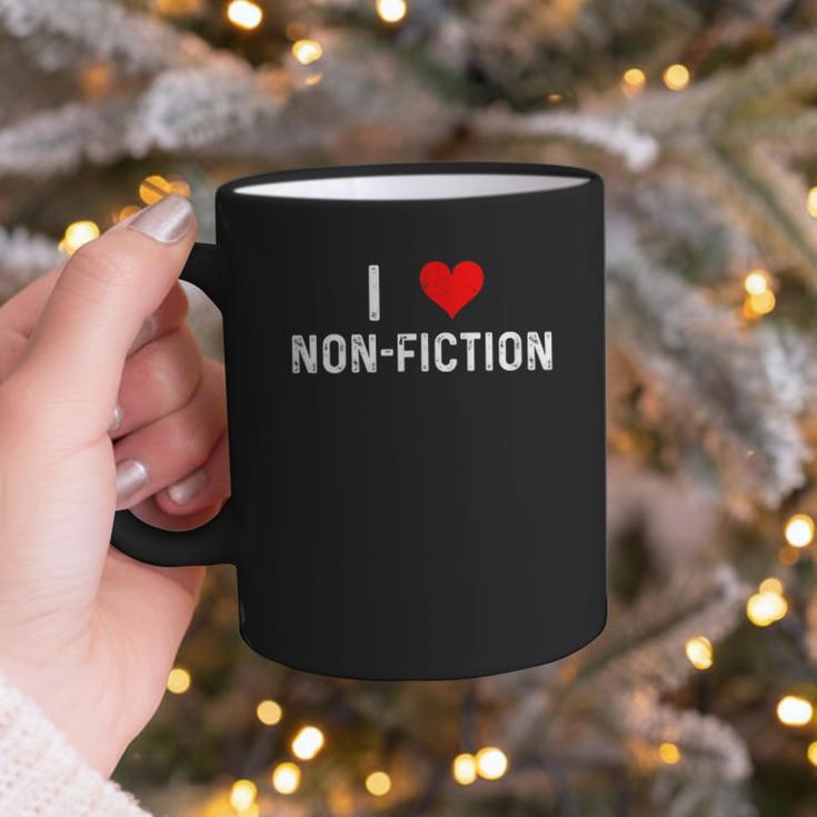 I Love Non Fiction Heart Books Reading Writing Writer Read Graphic Print Coffee Mug