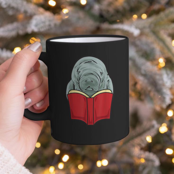 Manatee Reading Books Sea Animal Manatee Graphic Print Coffee Mug Manatee Reading Books Sea Animal Manatee Graphic Print Coffee Mug