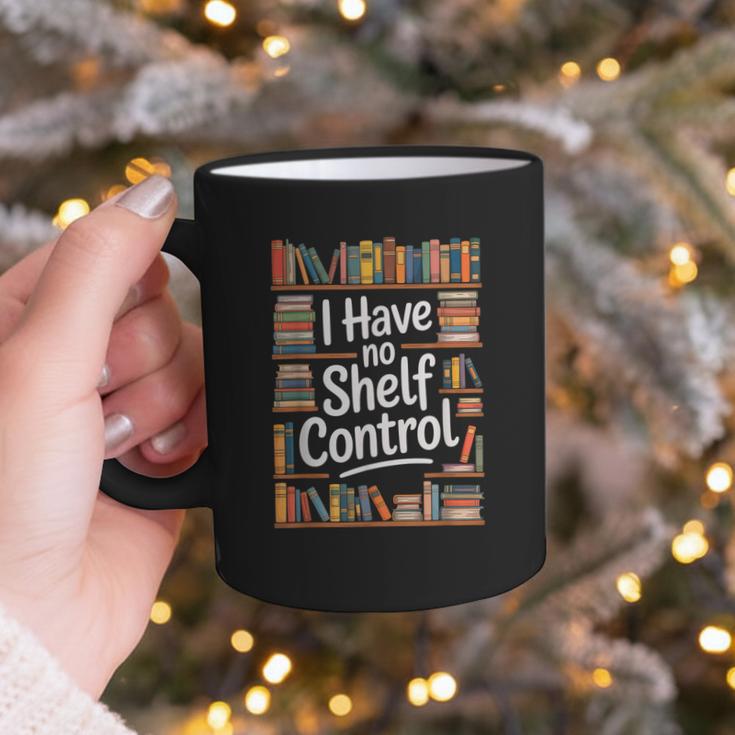I Have No Shelf Control Book Lovers Vintage Floral Graphic Print Coffee Mug