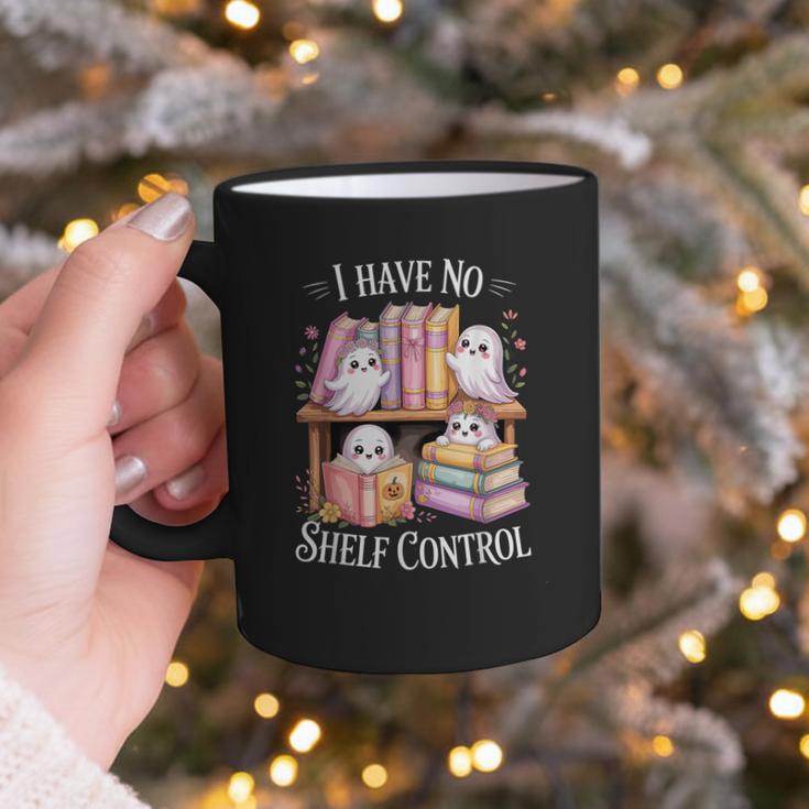 I Have No Shelf Control Ghost Reading Books Pun Graphic Print Coffee Mug