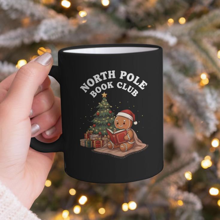 North Pole Book Club Gingerbread Christmas Reading Graphic Print Coffee Mug