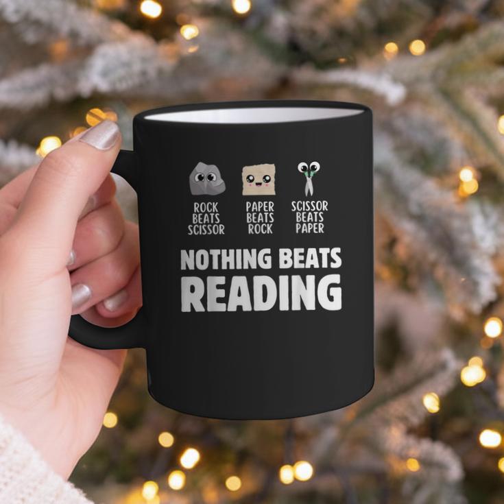 Nothing Beats Reading Librarian Book Bookworm Graphic Print Coffee Mug