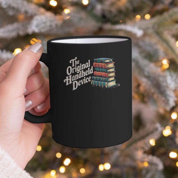 The Original Handheld Device Book Fair Book Lover Graphic Print Coffee Mug