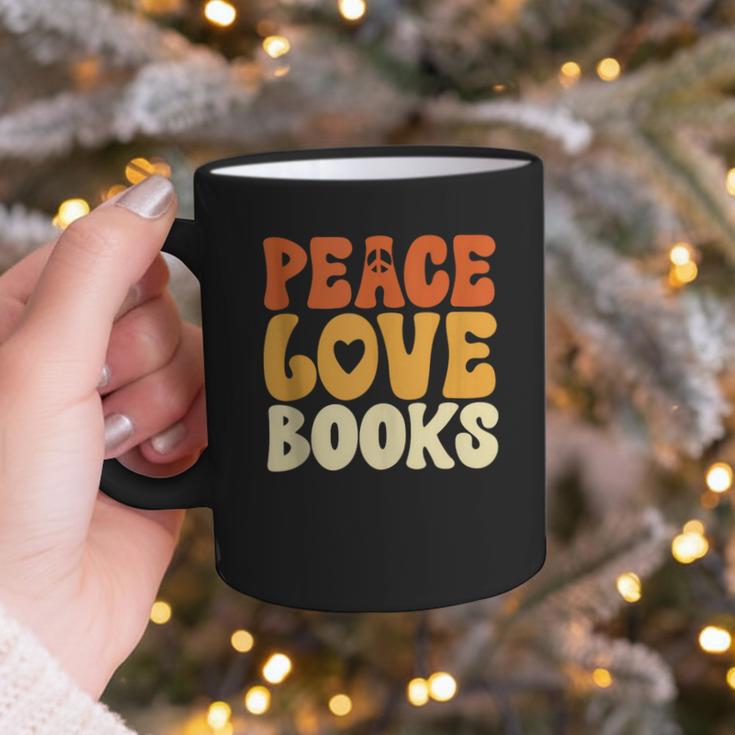 Peace Love Books Men Women Graphic Print Coffee Mug Peace Love Books Men Women Graphic Print Coffee Mug