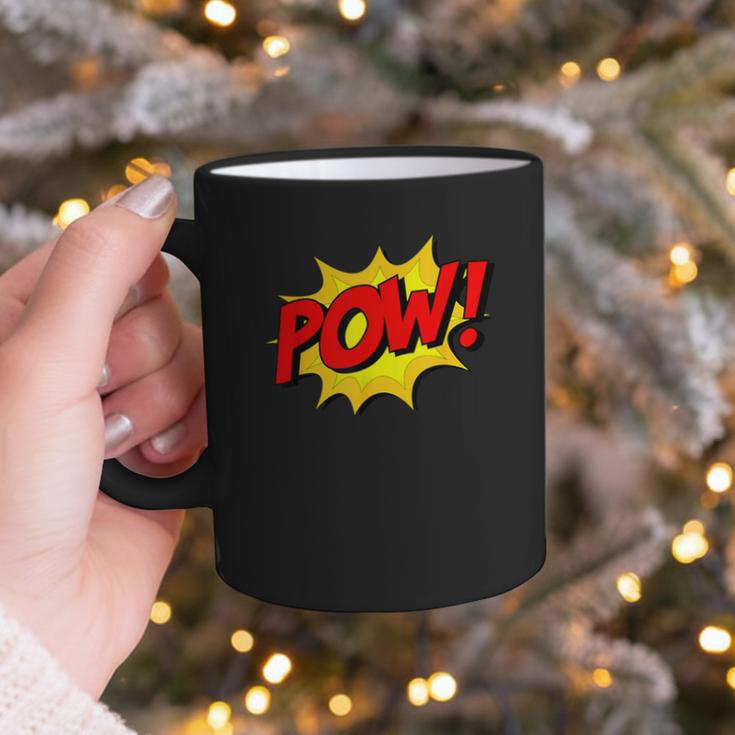 POW -Adults Kids Comic Book Cartoon Pop Art Novelty Sarcastic Graphic Print Coffee Mug