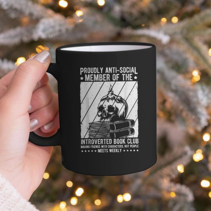 PROUDLY ANTI-SOCIAL MEMBER OF THE Introverted Book Club Graphic Print Coffee Mug