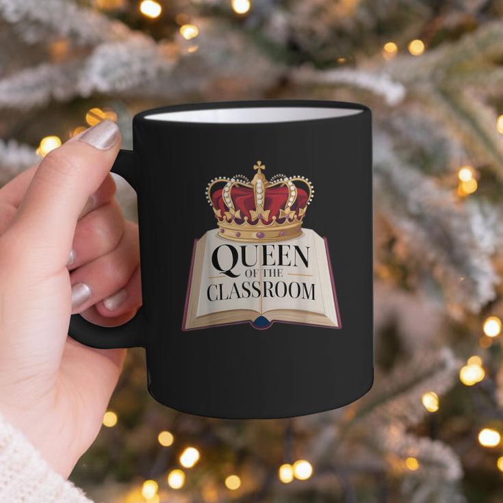 Queen Of The Classroom Appreciation Royal Crown Book Graphic Print Coffee Mug