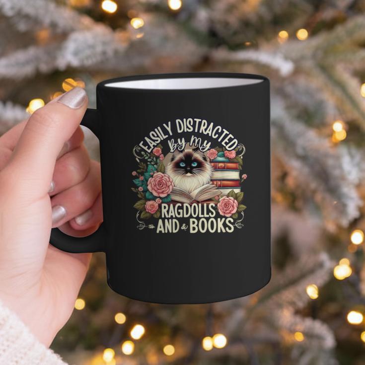Ragdoll Lover Ragdoll Cat Ragdolls And Books Graphic Print Coffee Mug