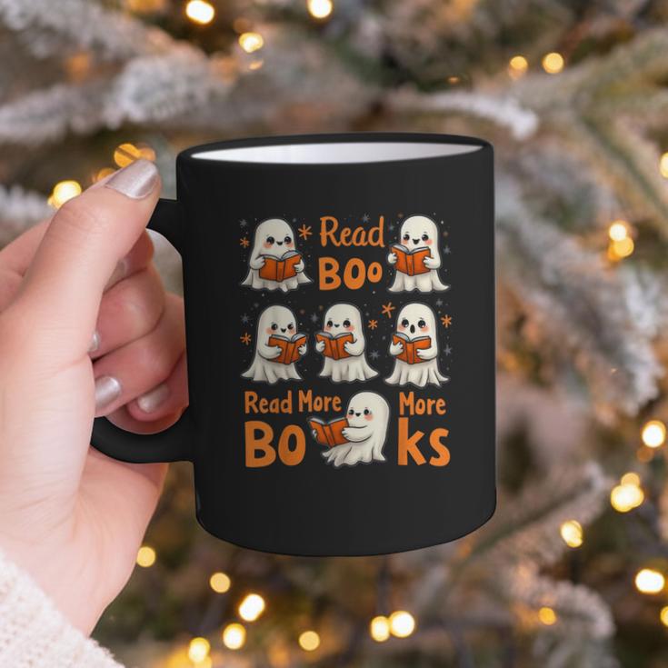 Read Boo KS Read More Bo KS Cute Ghost Reading Book Graphic Print Coffee Mug
