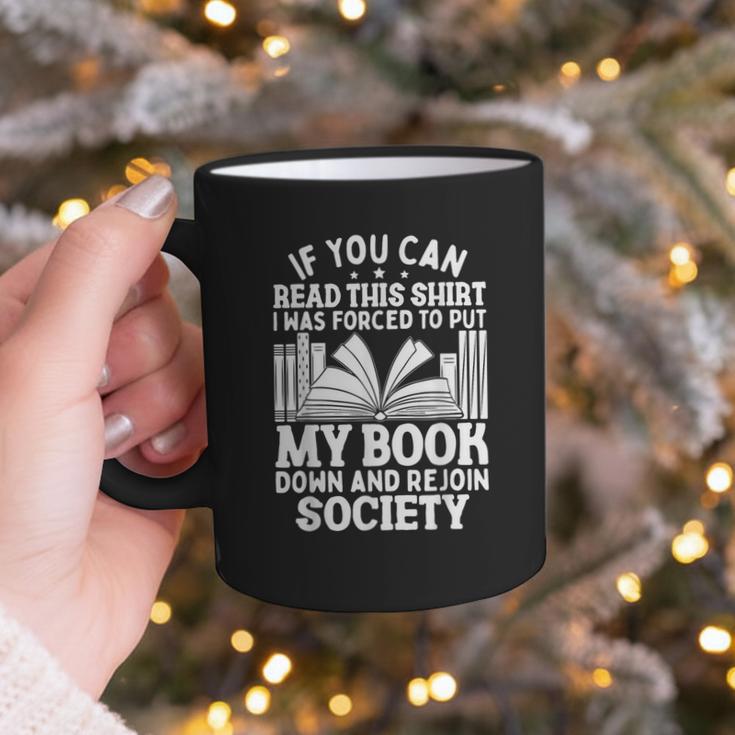 If You Can Read This For Book Lovers Reading Graphic Print Coffee Mug