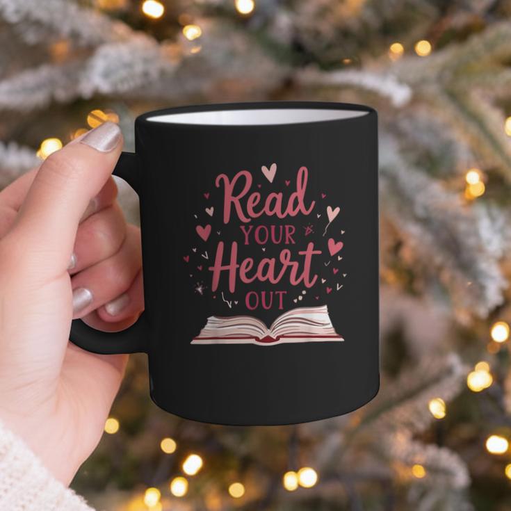 Read Your Heart Out Book Escape Into Stories Graphic Print Coffee Mug